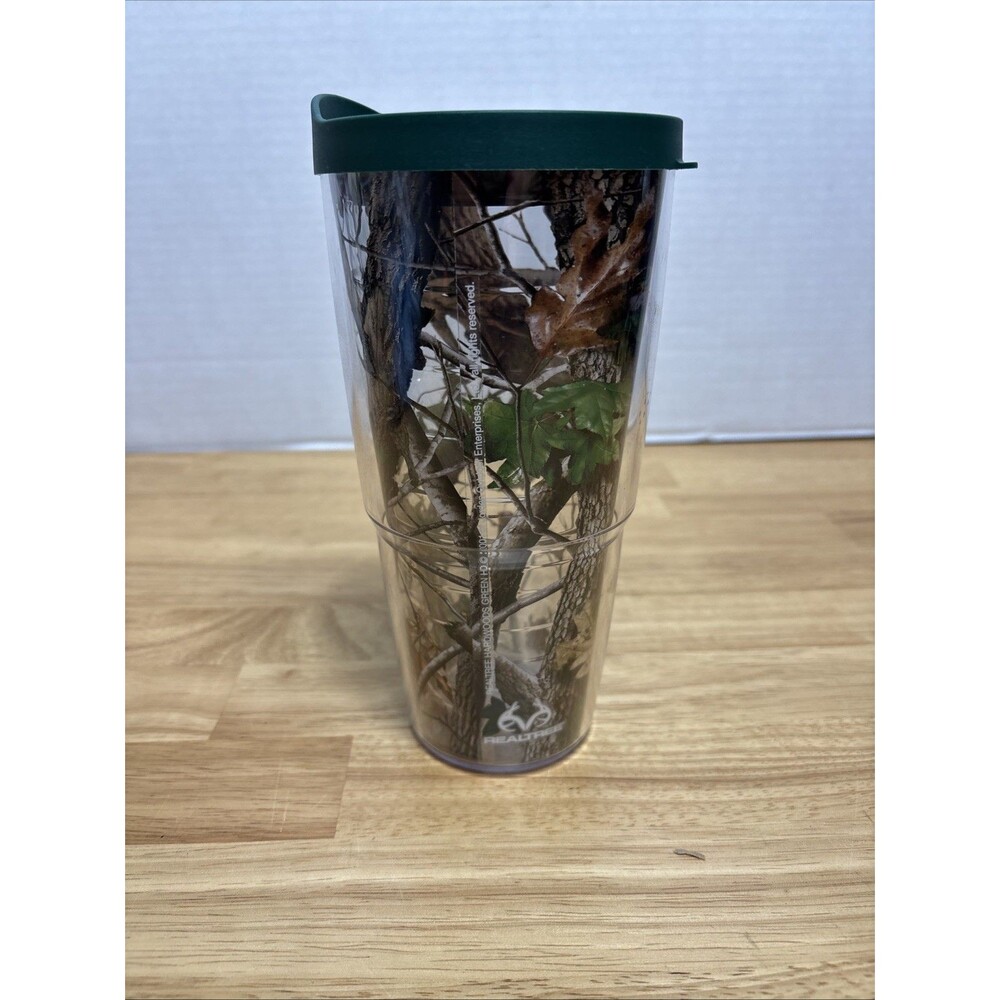 RealTree Tervis Tumbler & Lid Camoflage Hardwoods Camo Insulated 24 oz USA